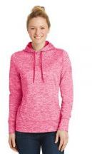 Sport-Tek� Ladies PosiCharge� Electric Heather Fleece Hooded Pullover